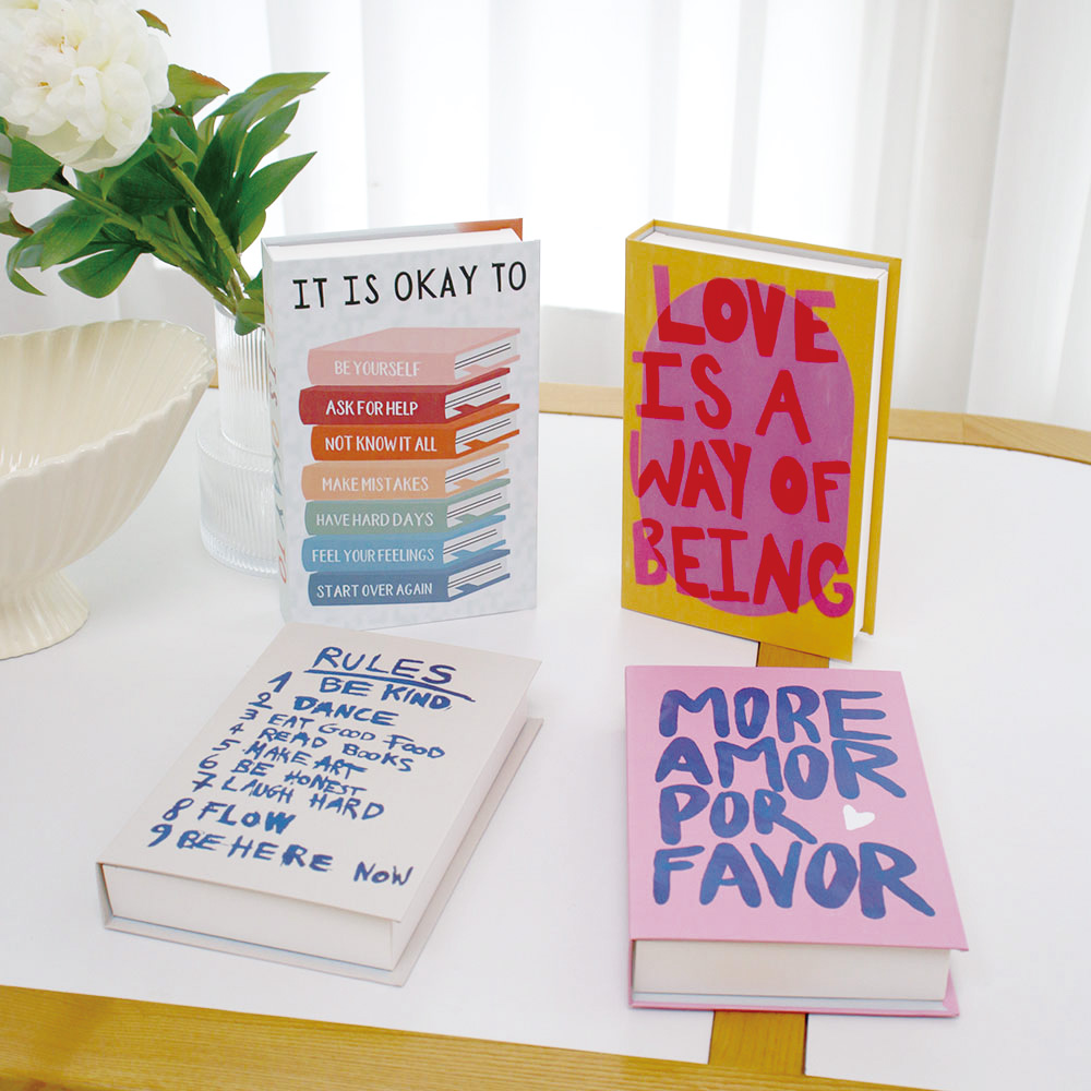 Interior Design Book - صناديق كتب مزيفة فاخرة للديكور، كتب