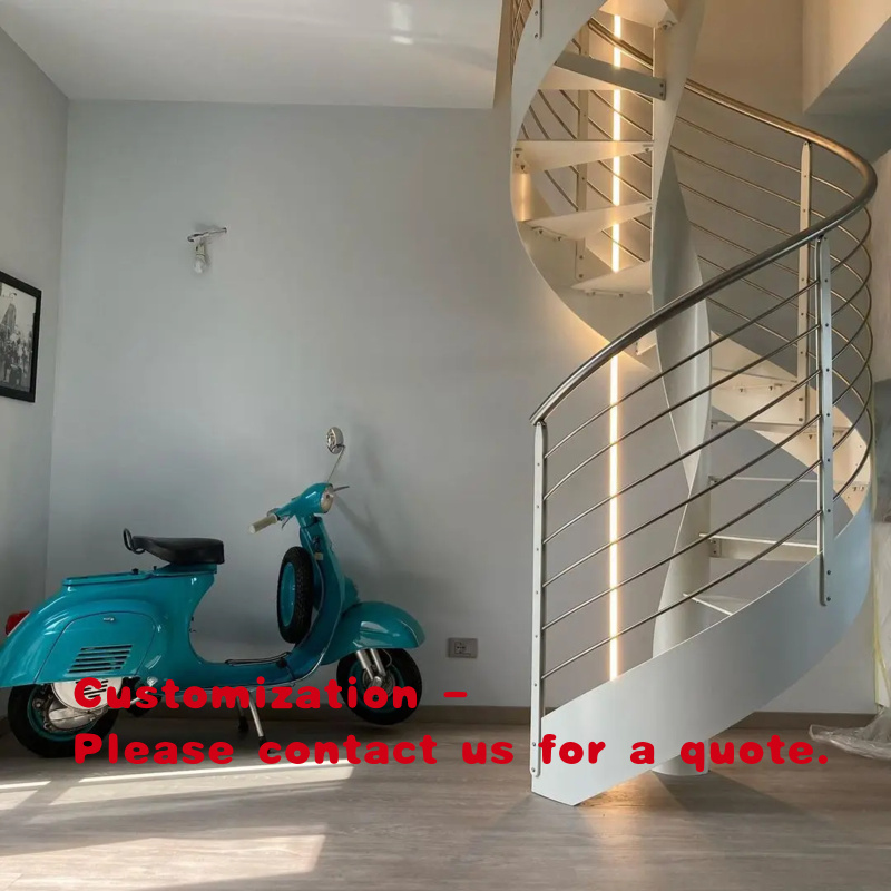 Interior Design Open Space - درج معدني مخصص مع درابزين: تصميم