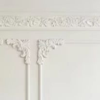 Interior Design Elements - مجموعة قوالب الزوايا تتميز بزخرفة زهرة