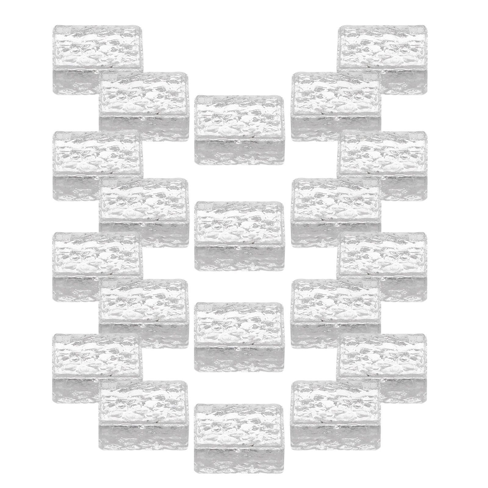 Interior Design Elements - 20 قطعة من الطوب الزجاجي الكريستالي
