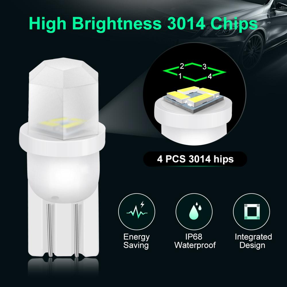 10 قطعة السيراميك T10 W5W LED  - مراجعة Interior Design Elements وسعره