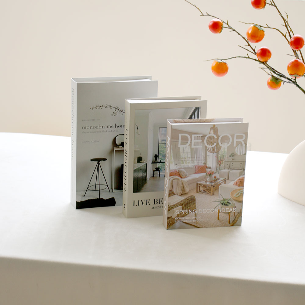مجموعة من 3 قطع كتب زخرفية فاخ - مراجعة Interior Design Book وسعره