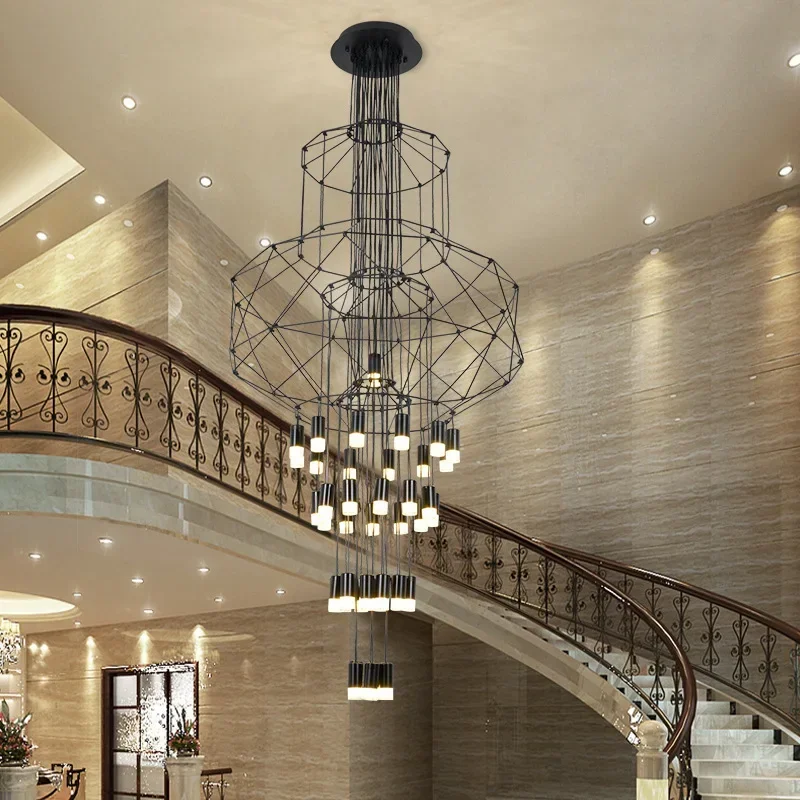 ثريا LED عصرية إبداعية للدرج،  - مراجعة Interior Design Elements وسعره