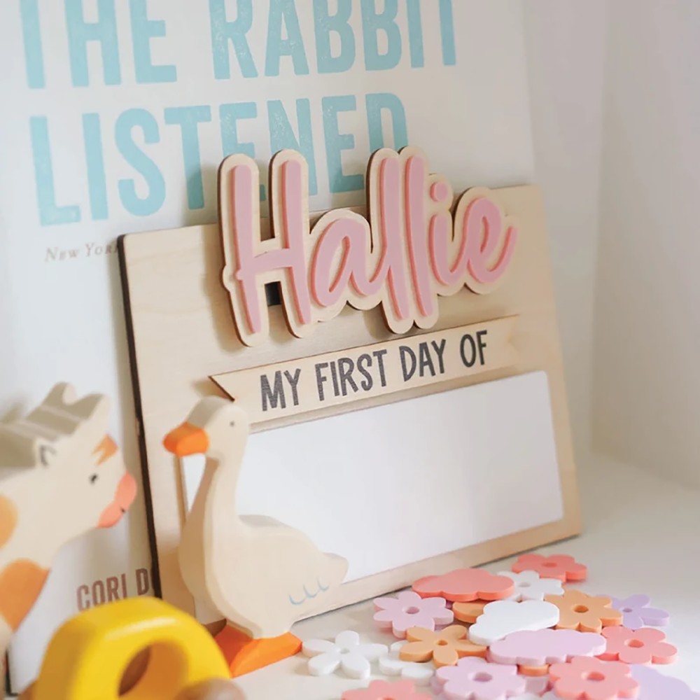 لوحة اسم خشبية مخصصة لليوم الأ - مراجعة Interior Design Room وسعره