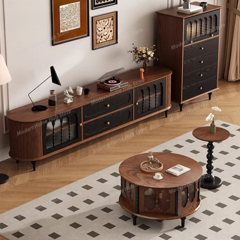 خزانة تلفزيون متنقلة بيضاء بتص - مراجعة Interior Design White And Wood وسعره